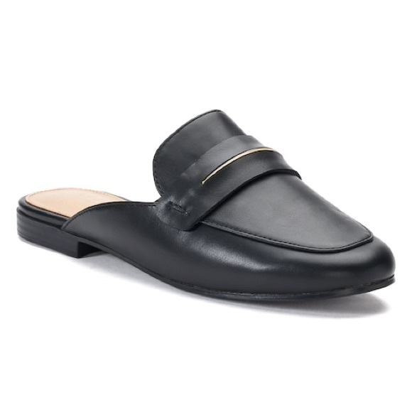 Apt. 9 Shoes - NWT APT. 9 Vegan Leather Slide Mules
